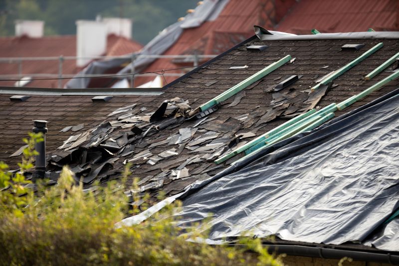Storm Damage Roof Repair detail